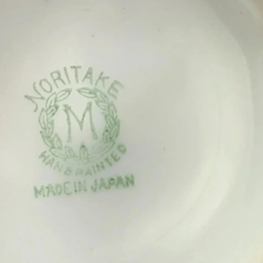 vintage noritake hand painted cream and sugar set - Picture 7 of 8